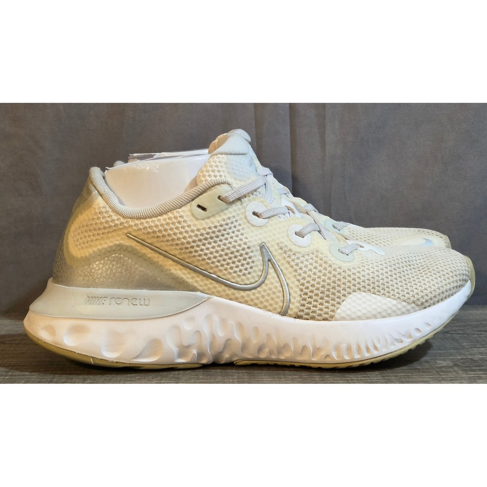 Nike Renew Run Shoes Womens Size 9.5 White Silver